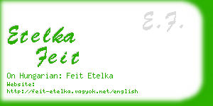 etelka feit business card